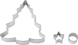 Wilton 3-Piece Christmas Tree Cookie Cutter Set