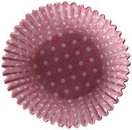 Oasis Supply Baking Cups in Pink Polka Dot, Jumbo, 100-Count, Pink/White N2
