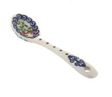 Polish Pottery Autumn Burst Sugar Spoon