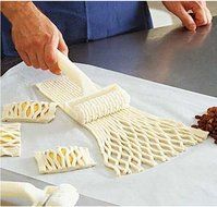 Dought Cookie Pie Pizza Bread Pastry Lattice Roller Cutter Craft DIY Baking Tool N3
