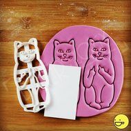 MATURE: Cat Gives Silent Fucks Cookie Cutter N2