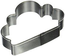 R &amp; M Cloud Tinplated Cookie Cutter 4-Inch, Silver