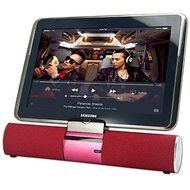 First2savvv LY-F99-08B5 red Portable rechargable wireless bluetooth speaker handsfree desktop stand dock docking... N2
