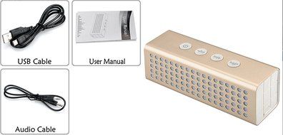 FSTgo A91 Mini Portable Wireless Bluetooth Speaker, Loud Volume 20W+, Built-in 4400mA Battery, Power Bank, Water... N7