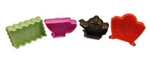 NY CAKE Tea Time Set Plunger and Cutter, Set of 4 N2