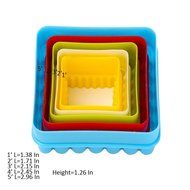 GoFriend&reg; Multi-shaped Plastic Cookie Cutters Cake Fondant Molds Mousse Ring and Biscuit Cutter Set Different... N2
