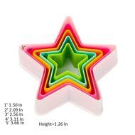 GoFriend&reg; Multi-shaped Plastic Cookie Cutters Cake Fondant Molds Mousse Ring and Biscuit Cutter Set Different... N6