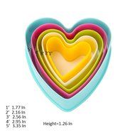 GoFriend&reg; Multi-shaped Plastic Cookie Cutters Cake Fondant Molds Mousse Ring and Biscuit Cutter Set Different... N10