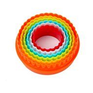 GoFriend&reg; Multi-shaped Plastic Cookie Cutters Cake Fondant Molds Mousse Ring and Biscuit Cutter Set Different... N19