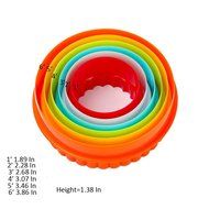 GoFriend&reg; Multi-shaped Plastic Cookie Cutters Cake Fondant Molds Mousse Ring and Biscuit Cutter Set Different... N20
