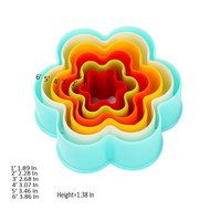 GoFriend&reg; Multi-shaped Plastic Cookie Cutters Cake Fondant Molds Mousse Ring and Biscuit Cutter Set Different... N30
