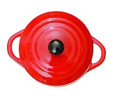 Mini Stoneware Round Personal Casserole Baker (Orange) N2