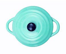 Mini Stoneware Round Personal Casserole Baker (Orange) N3