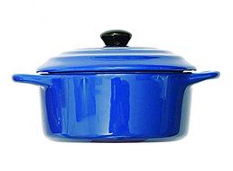 Mini Stoneware Round Personal Casserole Baker (Orange) N4
