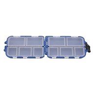 10 Compartment Small Blue Fishing Tackle Box Hook &amp; Lures Case, Hardware &amp; Pills N3