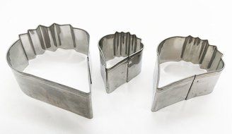 KOOTIPS 2 Pcs/Set of Hibiscus Flower Cutter Decor Fondant Cake Cutters for Stainless Steel (Hibiscus) N2