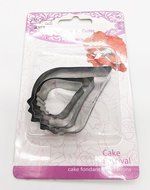 KOOTIPS 2 Pcs/Set of Hibiscus Flower Cutter Decor Fondant Cake Cutters for Stainless Steel (Hibiscus) N3
