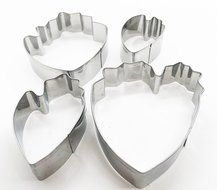 KOOTIPS 2 Pcs/Set of Hibiscus Flower Cutter Decor Fondant Cake Cutters for Stainless Steel (Hibiscus) N5