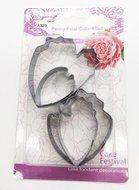KOOTIPS 2 Pcs/Set of Hibiscus Flower Cutter Decor Fondant Cake Cutters for Stainless Steel (Hibiscus) N6