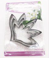 KOOTIPS 2 Pcs/Set of Hibiscus Flower Cutter Decor Fondant Cake Cutters for Stainless Steel (Hibiscus) N24