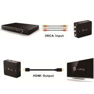 S-ciing RCA Composite CVBS AV to HDMI Video Audio Converter AV2HDMI Adapter Mini Box Support 1080P for TV/PC/PS3... N5
