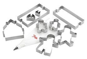 Tala Gingerbread Family and House Cutter Set