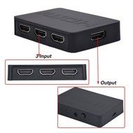 3Csmart 3 Port HDMI Switch with Pigtail Cable Supports 3D, 1080P, HD Audio N12
