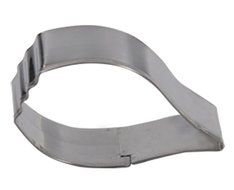 FOUR-C Gumpaste Molds Hibiscus Cake Cutters Sugarcraft Petal for Cupcake Decorations Color Silver N2