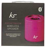 KitSound PocketBoom Universal Bluetooth Portable Speaker Compatible with Smartphones, Tablets and MP3 Devices... N13
