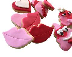 Smooch Lips and Hearts Cookies Cutters Set N5