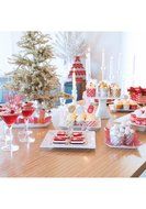 Simply Baked Small Paper Baking Cups &amp; Cake Toppers, Red N5