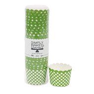 Simply Baked Small Paper Baking Cups &amp; Cake Toppers, Red N7