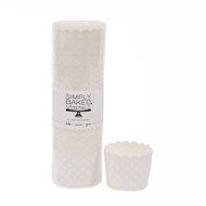 Simply Baked Small Paper Baking Cups &amp; Cake Toppers, Red N11