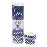 Simply Baked Small Paper Baking Cups &amp; Cake Toppers, Red N13