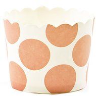 Simply Baked Small Paper Baking Cups &amp; Cake Toppers, Red N30
