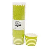 Simply Baked Small Paper Baking Cups &amp; Cake Toppers, Red N39