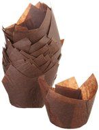 Regency Wraps Tulip Baking Cups, Standard, 24-Count, Brown