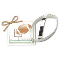 Football Cookie and Fondant Cutter - Ann Clark - 5 Inches - US Tin Plated Steel