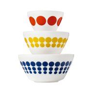 Pyrex Vintage Charm Spot On 3 Piece Mixing Bowl Set, inspired by Pyrex