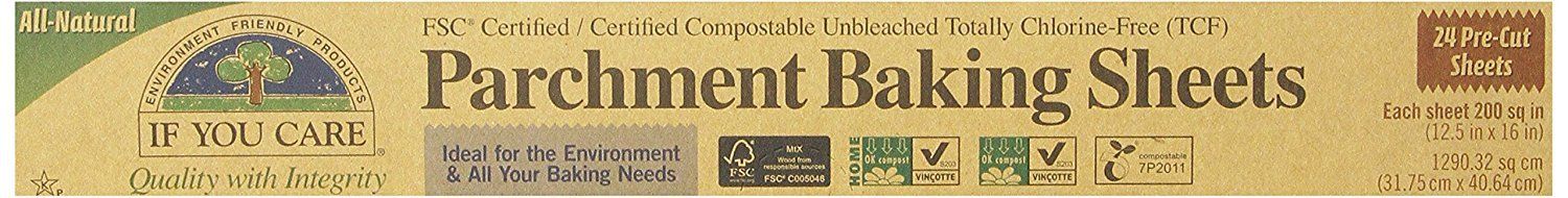 If You Care Unbleached Baking Paper In Sheets, 24-Count Boxes (Pack of 12)