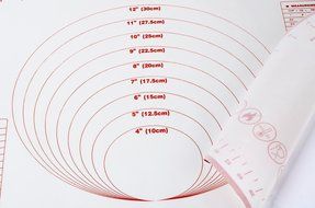 ME.FAN&trade; Silicone Pastry Mat With Measurements - 23&rsquo;&rsquo;x15&rsquo;&rsquo; Non-Stick Cookie Sheet - Full Sticks to Countertop Silicone... N2