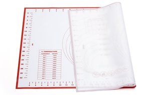 ME.FAN&trade; Silicone Pastry Mat With Measurements - 23&rsquo;&rsquo;x15&rsquo;&rsquo; Non-Stick Cookie Sheet - Full Sticks to Countertop Silicone... N4