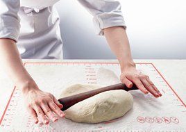 ME.FAN&trade; Silicone Pastry Mat With Measurements - 23&rsquo;&rsquo;x15&rsquo;&rsquo; Non-Stick Cookie Sheet - Full Sticks to Countertop Silicone... N5