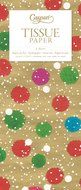 Entertaining with Caspari The Spirit of Christmas Gold Tissue Paper, Package of 4 Sheets N6