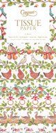 Entertaining with Caspari The Spirit of Christmas Gold Tissue Paper, Package of 4 Sheets N7