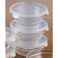 Oggi Glass Pinch Bowls, Set of 3