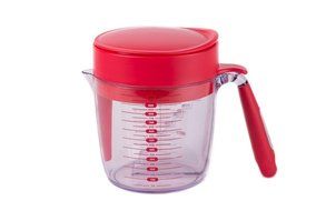 Premium Gravy Separator and Measuring Bowl With Step Measurements 2-in-1
