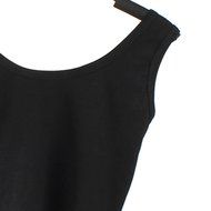 AIMTOPPY Women Tight Crop Top Skinny O-Neck T-Shirts Sports Dance Short Vest (L, Black) N6