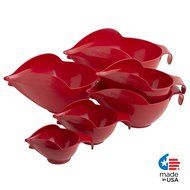 POURfect Mixing Bowls 1015 - 1-2-4-6-8-12 Cup Bowl Set - Empire Red