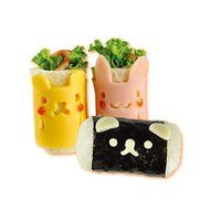 Witkey 5 Pcs ! Bento Accessories Bears Seals Bunny Chick Bear Shape DIY Rice Ball Mould Korean Laver Take Boarder... N2